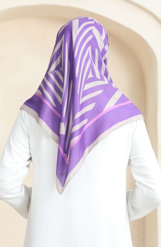 Soft Cotton Scarf 19092-13 Mink Purple 19092-13