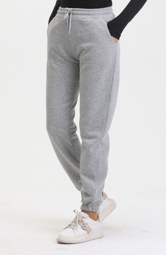 Pantalon De Jogging Coton Peigné Trois Fils 10400-03 Gris 10400-03