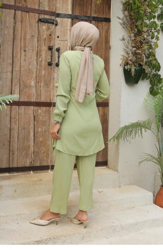 Zijgebonden Hijab Mint Set 576