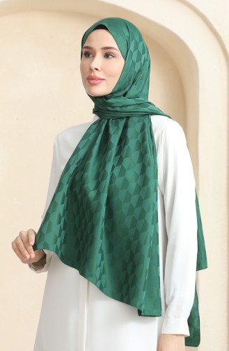 Koza Jacquard Shawl 90181-08 Emerald Green 90181-08