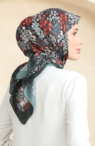 Patterned Soft Scarf 70260-01 Black Red 70260-01