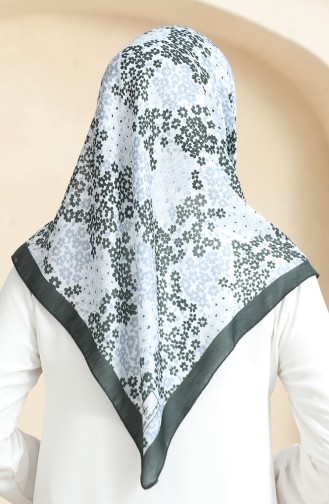 Patterned Soft Scarf 70260-07 Black Gray 70260-07