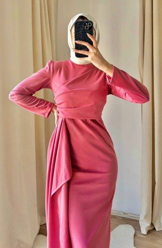 Hijab-Kleid Aus Nalan-Tauchstoff 3434-01 Rosa 3434-01