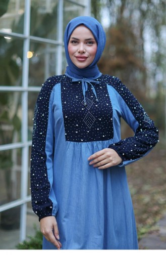 Robe Hijab Bleu clair 638