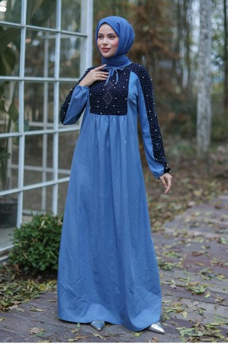 Robe Hijab Bleu clair 638