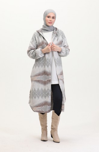 Hooded Lumberjack Winter Coat 0544-04 Gray Mink 0544-04