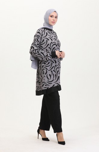 Tunik Pantolon İkili Takım 0545-05 Gri