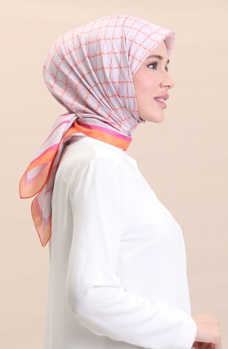 Soft Cotton Scarf 19091-14 Light Pink Orange 19091-14