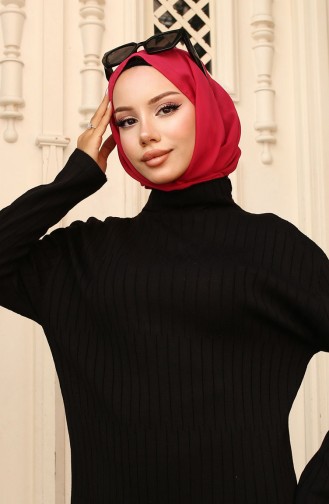 Black Hijab Dress 24207-04