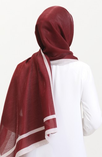 Kehribar Şal 70240-07 Bordo