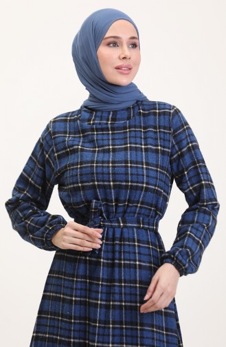 Saxon blue İslamitische Jurk 0561-03