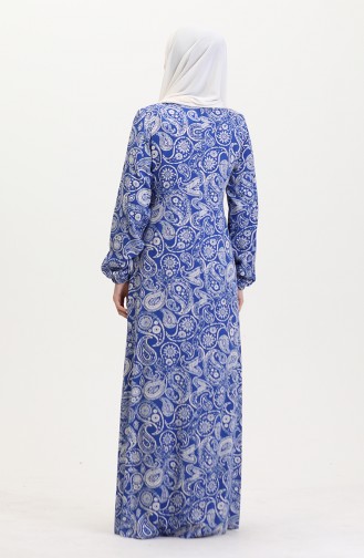 Robe de Prière Indigo 4483AD-03