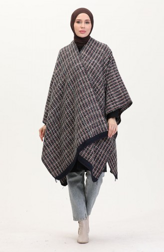 Navy Blue Poncho 2010-01