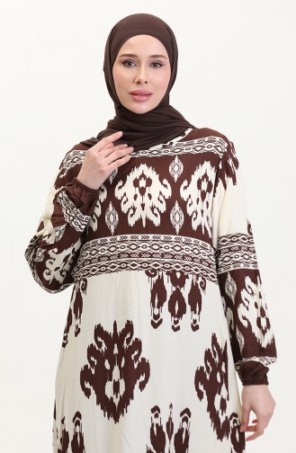 Brown Hijab Dress 0006-01