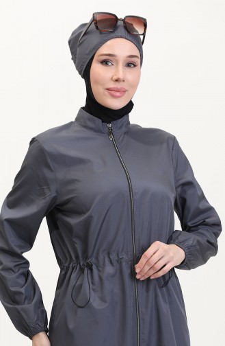 Anthrazit Hijab Badeanzug 9004-01