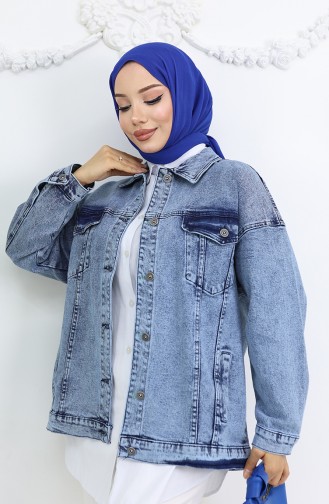 Blau Jacke 6327-03