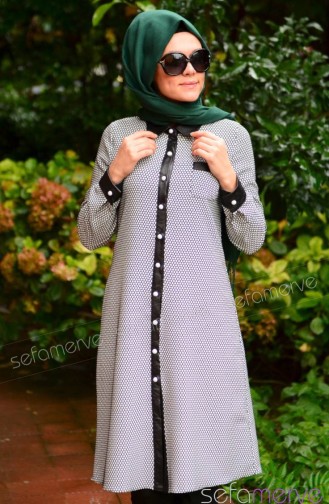 Modahanne Hijab Tunic 0896-01 Black 0896-01