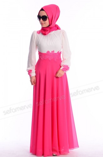 ZRF Hijab Dress 0400-10 Pink 0400-10