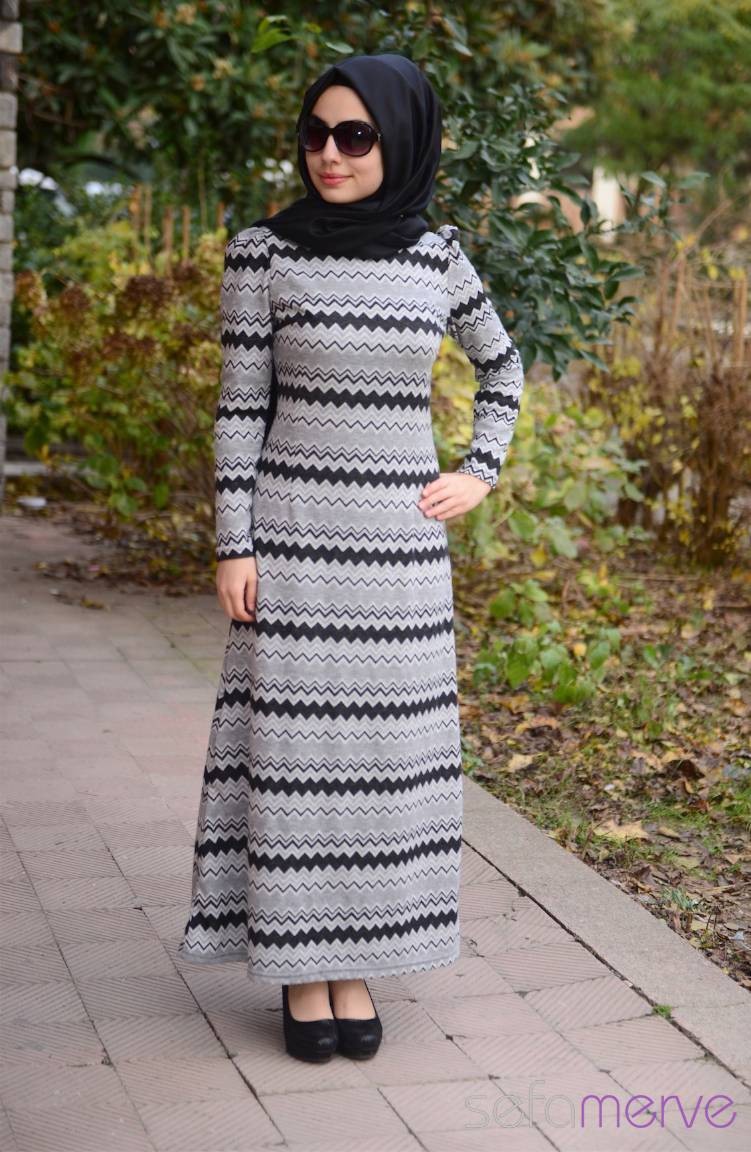 Robe Hijab Noir 2020-01 | Sefamerve