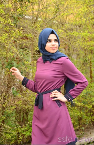 Modahanne Hijab Tunic 0629-06 Damsons 0629-06 | Sefamerve