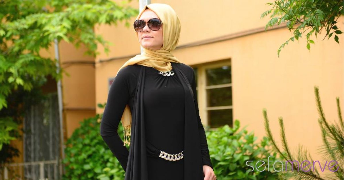 Hijab Dress Vest AFL 1715-02 Black 1715-02 | Sefamerve